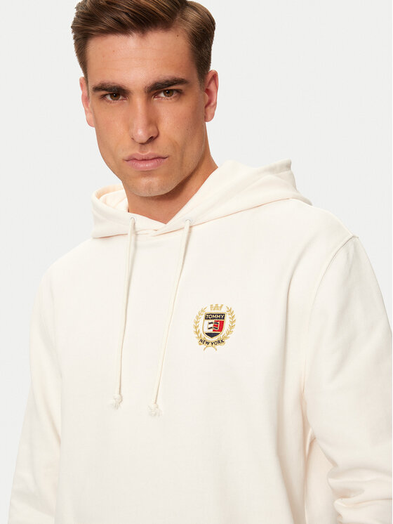 Tommy Jeans Tommy Jeans Суитшърт Flag DM0DM19762 Екрю Regular Fit