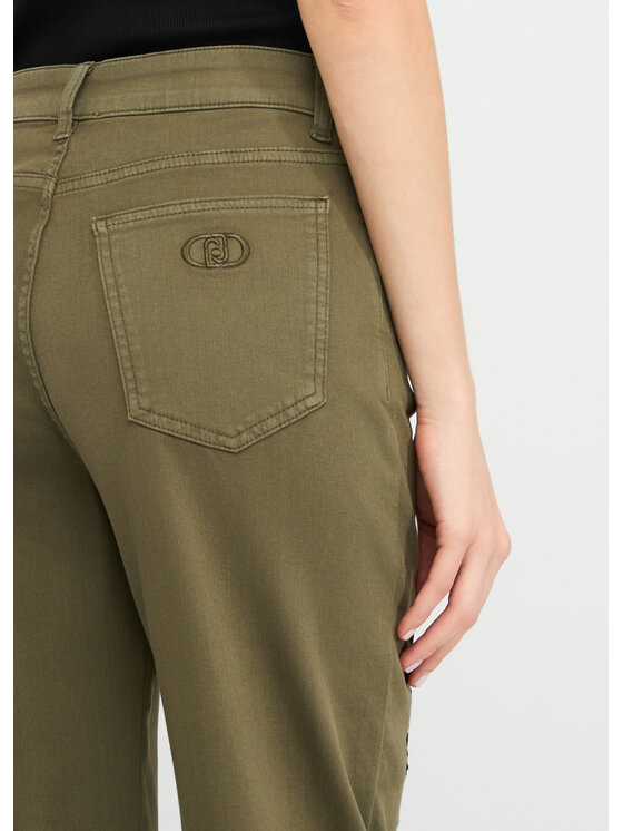 Liu Jo Liu Jo Pantaloni di tessuto UF5245T012AM9767 Verde Regular Fit