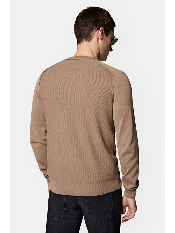 Lancerto Lancerto Sweter Andrei SW073223000098 Beżowy Regular Fit