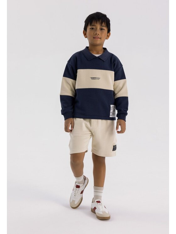 MINOTI MINOTI Szorty 23fleece92 Biały Regular Fit