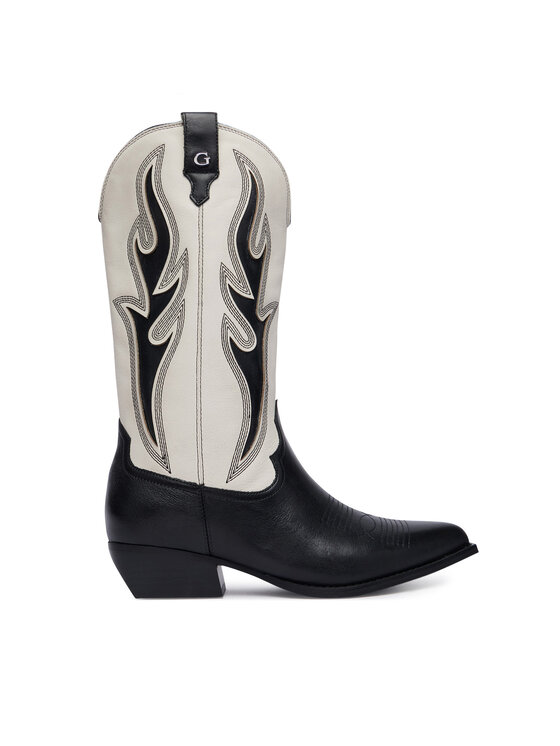 Guess Guess Western csizmák FLTLRG LEA11 Fekete