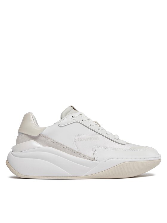 Calvin Klein Sneakers Cloud Wedge Lace Up-Pearlized HW0HW02040 Alb