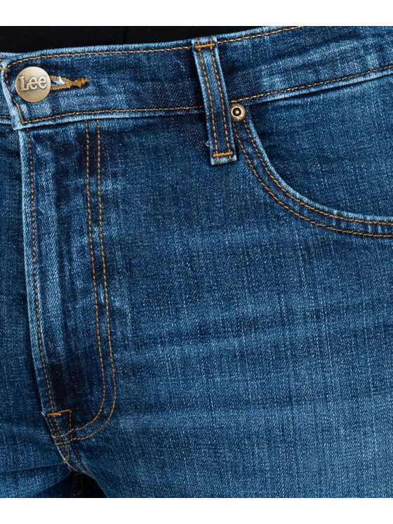 Lee Lee Jeansy 112358461 Niebieski Slim Fit