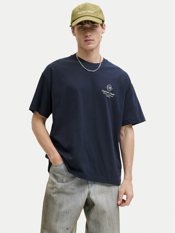 Jack & Jones Tricou Niagara 12293422 Bleumarin Regular Fit