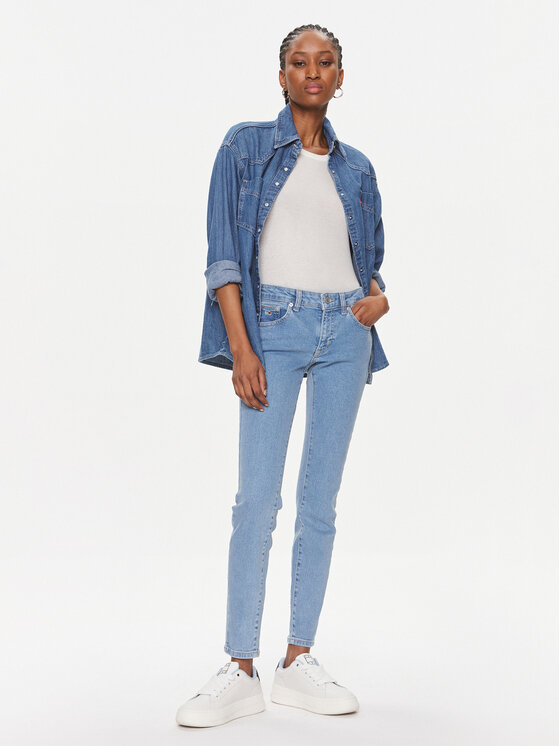 Tommy Jeans Tommy Jeans Jeans hlače Sophie Lw Skn Cg4239 DW0DW17148 Modra Skinny Fit