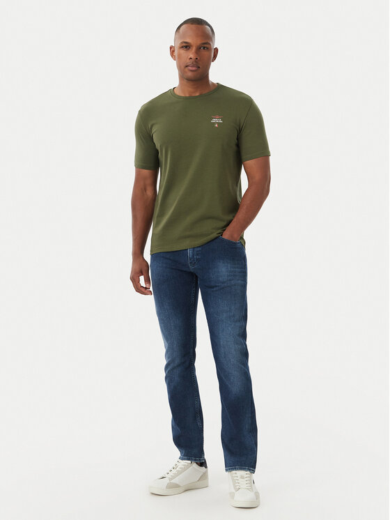Aeronautica Militare Aeronautica Militare Тишърт Girocollo AM1UTI005 Каки Regular Fit