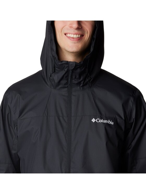 Columbia Columbia Kurtka przeciwdeszczowa 207121 Czarny Regular Fit