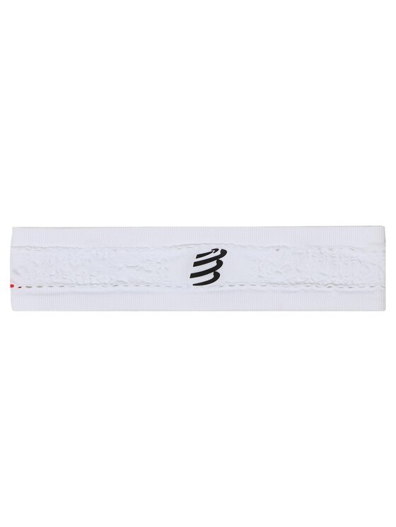 Compressport Лента за глава Thin Headband On/Off CU00010B Бял