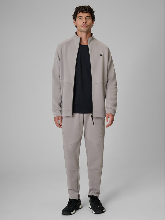 4F 4F Bluza techniczna CORE SYSTEM Szary Regular Fit
