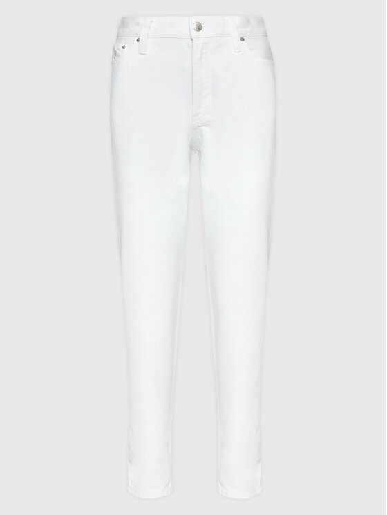 Calvin Klein Jeans Calvin Klein Jeans Jeansy J20J218514 Bílá Mom Fit