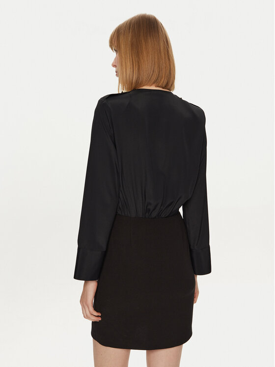 Simona Corsellini Simona Corsellini Rochie de zi A24CPAB002 Negru Regular Fit