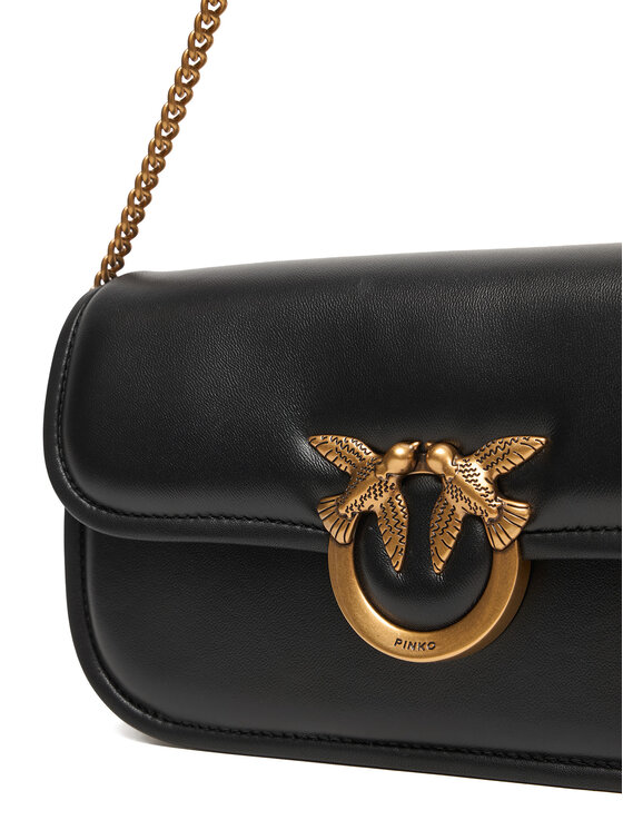 PINKO PINKO Handtasche Love Box Baguette Al 25-26 PLTT 105083 A26L Schwarz