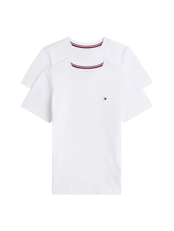 Tommy Hilfiger Tommy Hilfiger T-Shirt-Set UK0UK00073 Weiß Regular Fit