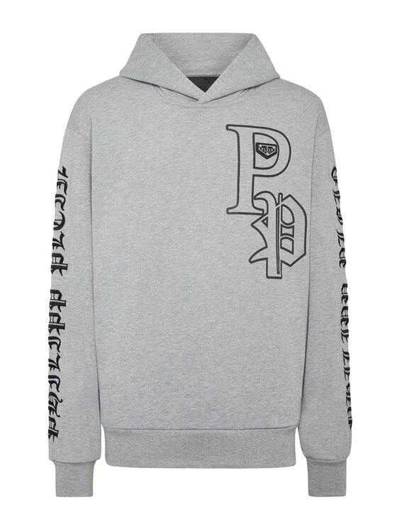 PHILIPP PLEIN PHILIPP PLEIN Mikina 9585 Sivá Regular Fit