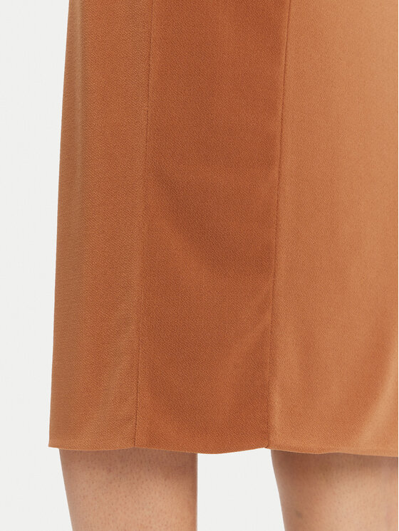 ViCOLO ViCOLO Midi sukně UD0010 Hnědá Regular Fit