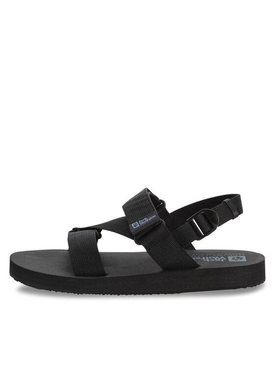 Jack Wolfskin Jack Wolfskin Sandały Urban Entdeckung Belt Sandal 4056711 Czarny