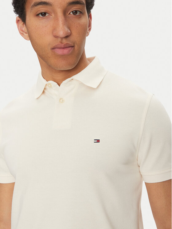 Tommy Hilfiger Tommy Hilfiger Polo 1985 MW0MW17770 Bež Regular Fit