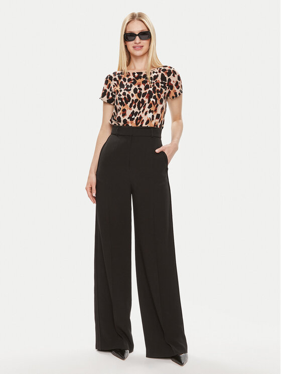 Vila Vila T-Shirt Paya 14067404 Hnědá Regular Fit