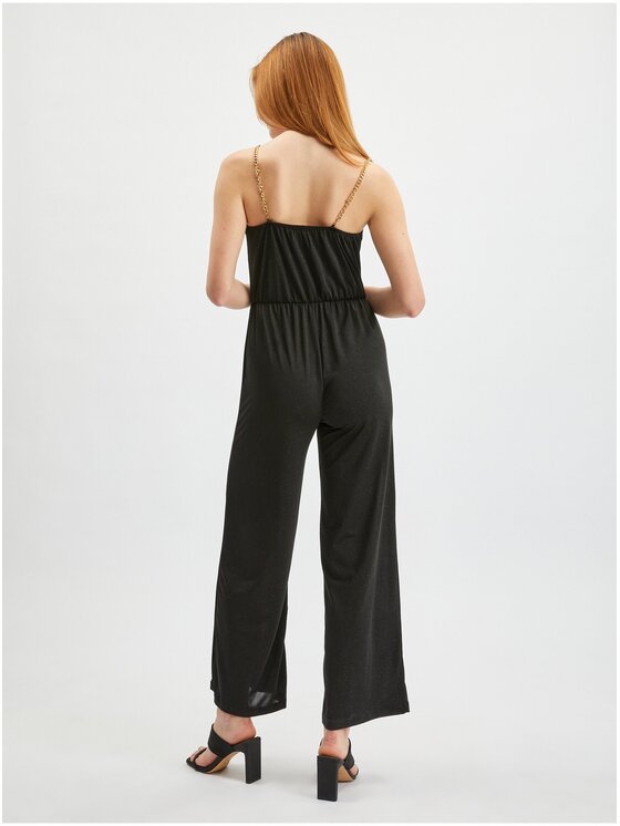 Orsay Orsay Kombinezon 456001-660000__S Czarny Regular Fit