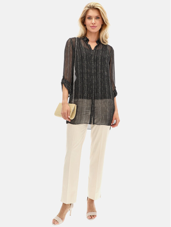 Potis & Verso Potis & Verso Tunika Amanda Czarny Relaxed Fit
