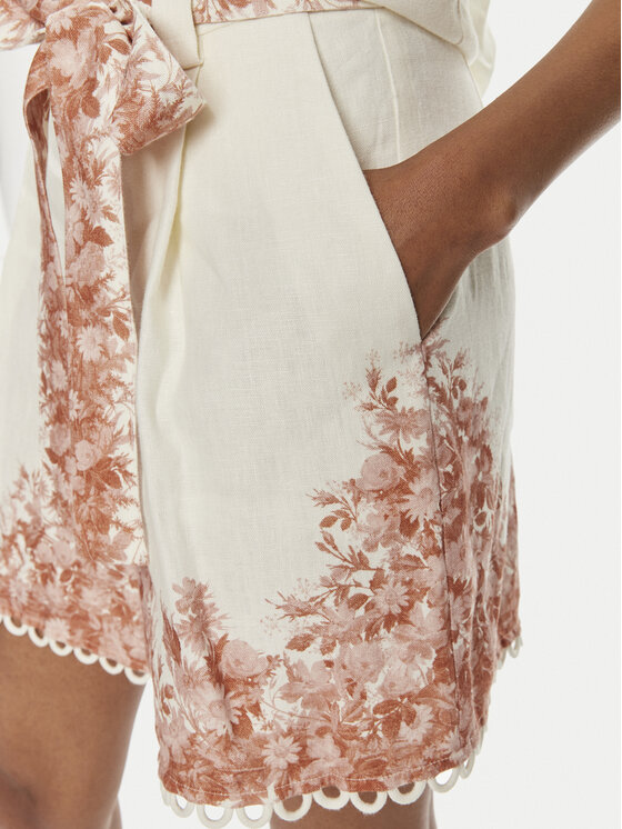 TWINSET TWINSET Σορτς υφασμάτινο 241TT2403 Εκρού Loose Fit
