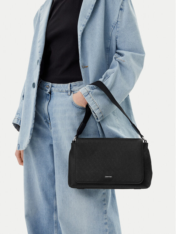 Calvin Klein Torebka Ck Must Satchel_Mono K60K613181 Czarny
