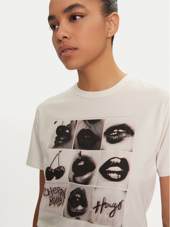 HUGO Hugo T-krekls 50524090 Balts Regular Fit