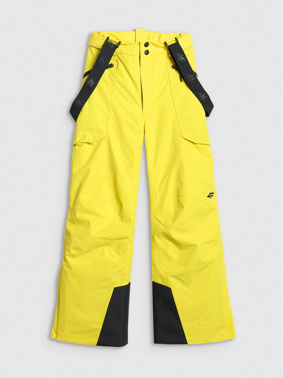 4F 4F Spodnie narciarskie SKI CLASSIC Żółty Regular Fit