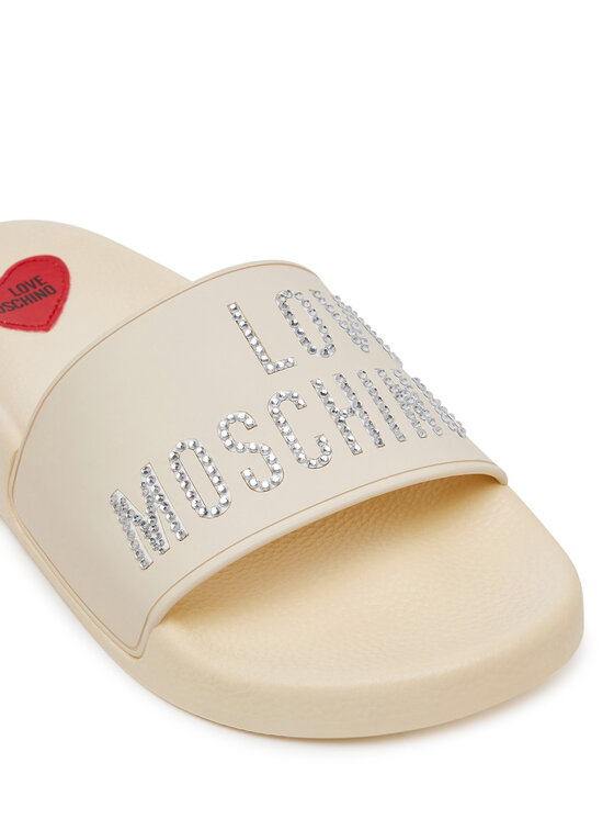 LOVE MOSCHINO LOVE MOSCHINO Şlapi JA28122G0MI13110 Écru