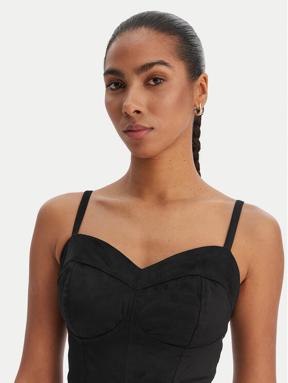 Guess Guess Top W6RH03 WJ472 Nero Slim Fit