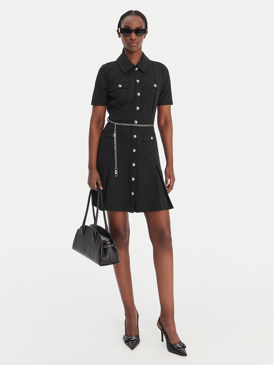 MICHAEL Michael Kors MICHAEL Michael Kors Krekla kleita MR683BX667 Melns Regular Fit