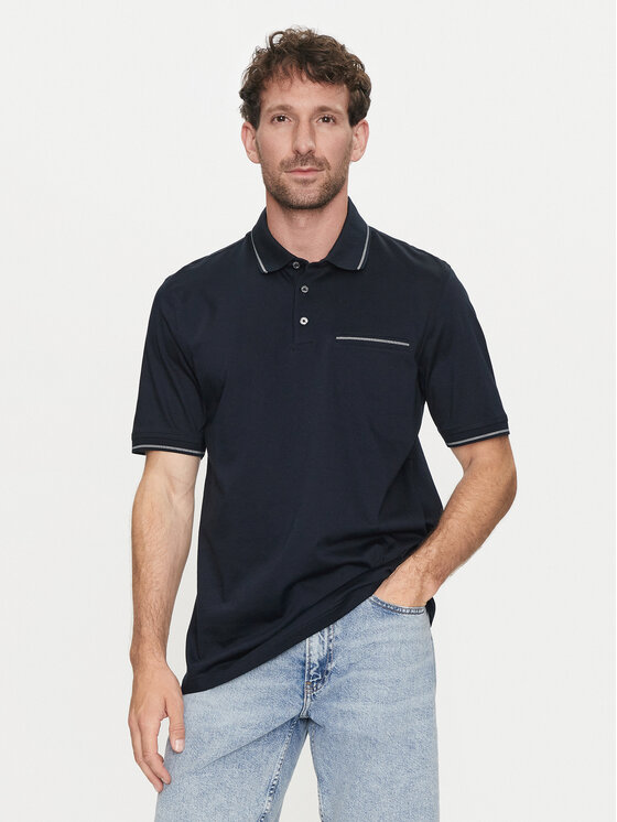 Bugatti Bugatti Polokošeľa 8151 55100A Tmavomodrá Regular Fit