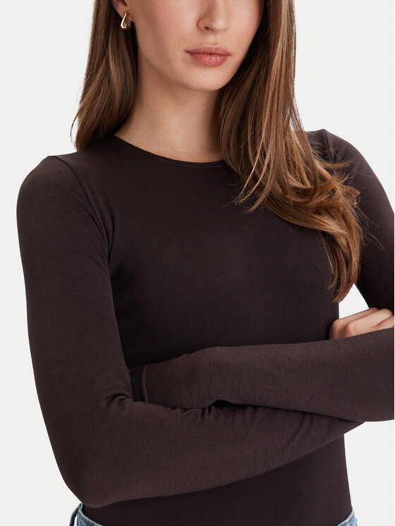 Wolford Wolford Боді Berlin 75087 Коричневий Slim Fit