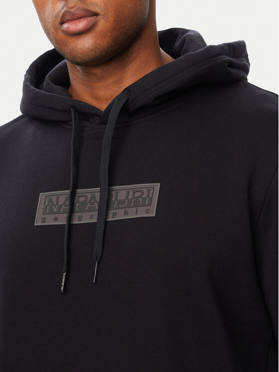 Napapijri Napapijri Μπλούζα B-Box Logo NP0A8BLT Μαύρο Regular Fit