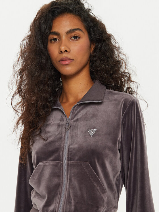 Guess Guess Bluza V3BQ22 KBXI2 Zielony Regular Fit