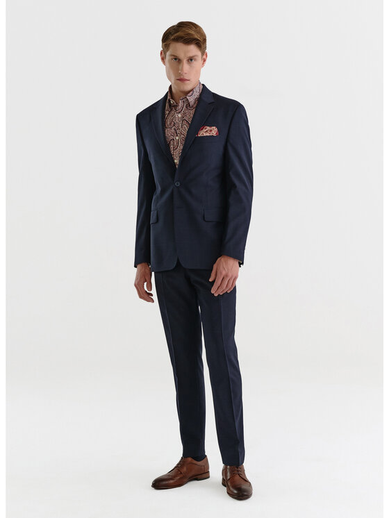 Pako Lorente Pako Lorente Marynarka P23SF-3G-012 Granatowy Slim Fit