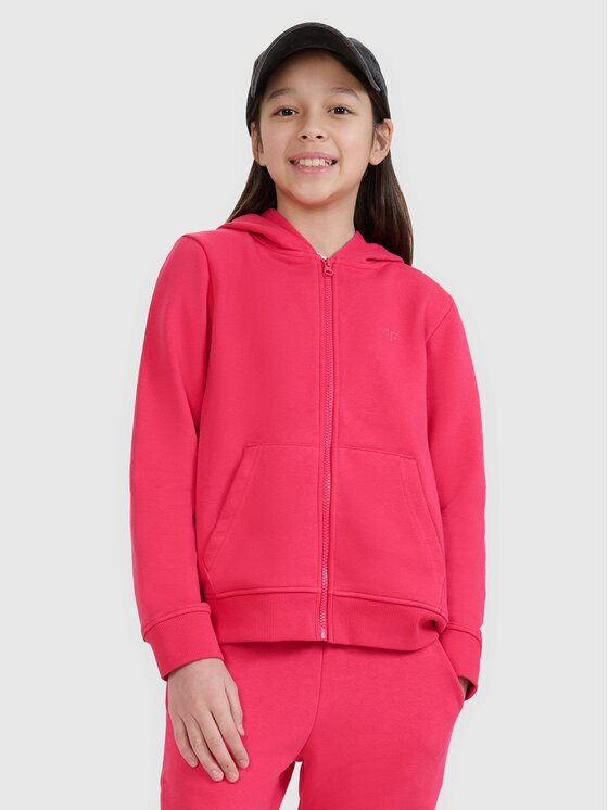 4F 4F Bluza 4FJWSS25TSWSF1706-55S Różowy Regular Fit