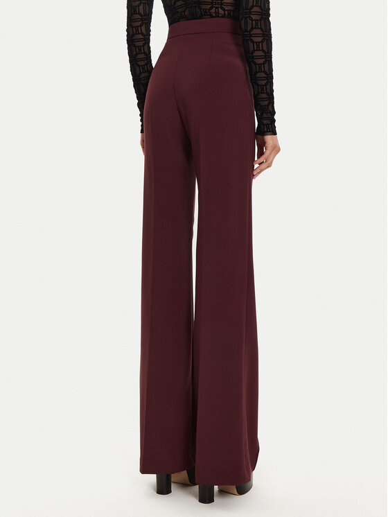 Elisabetta Franchi Elisabetta Franchi Stoffhose PA-T35-46E2 Dunkelrot Regular Fit
