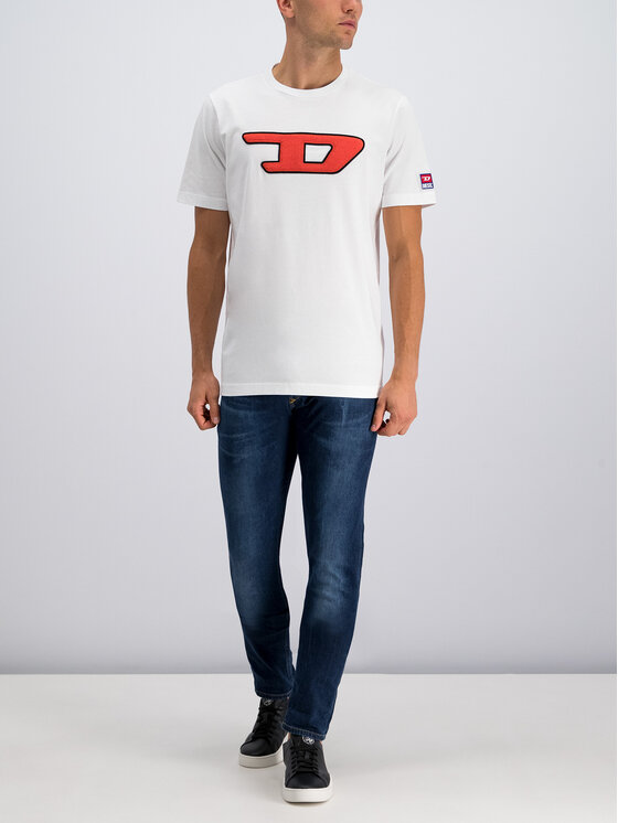 Diesel Diesel T-Shirt T-Just-Division-D 00SY7A0CATJ Bílá Regular Fit
