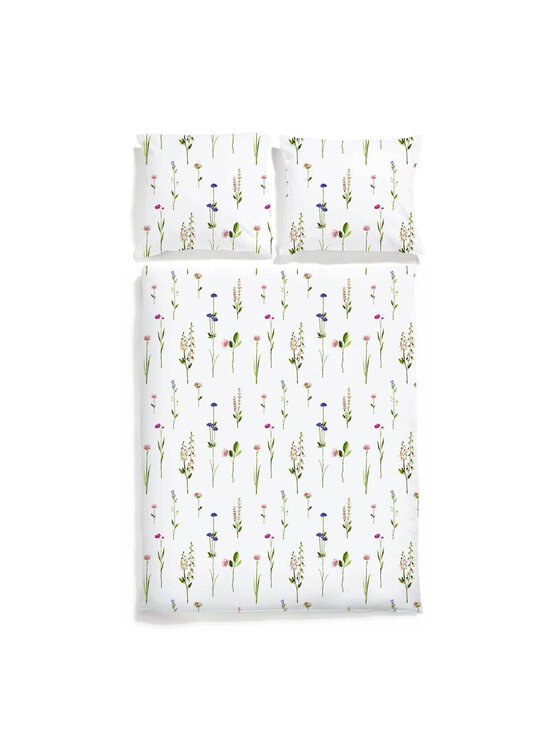 White pocket White pocket Komplet pościeli satynowa Biały