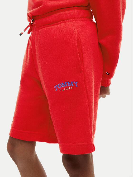 Tommy Hilfiger Tommy Hilfiger Pantaloncini sportivi KB0KB10242 Rosso chiaro Regular Fit