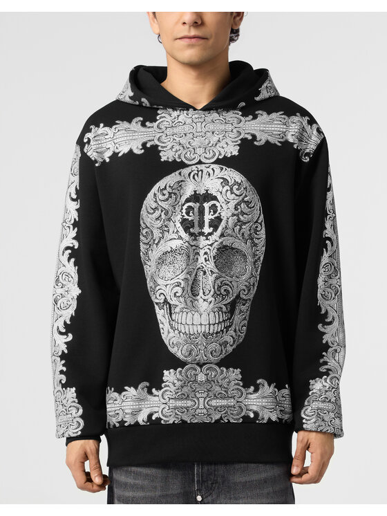PHILIPP PLEIN PHILIPP PLEIN Bluza 31084 Czarny Regular Fit