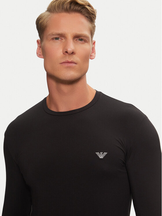 Emporio Armani Underwear Emporio Armani Underwear Majica dugih rukava 111984 4F511 00020 Crna Regular Fit