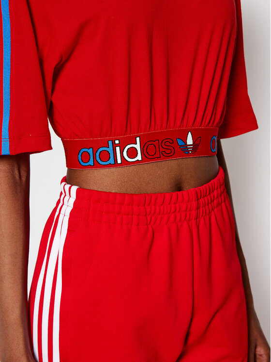 Blusa adicolor Primeblue Tricolor GN2935 Rosso