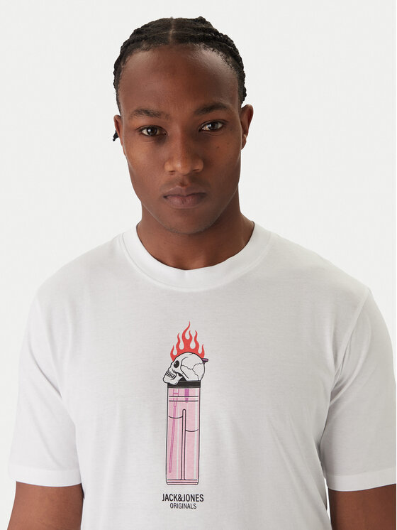 Jack & Jones Jack & Jones Komplet t-shirt majic﻿ Holiday Skull 12294420 Pisana Regular Fit