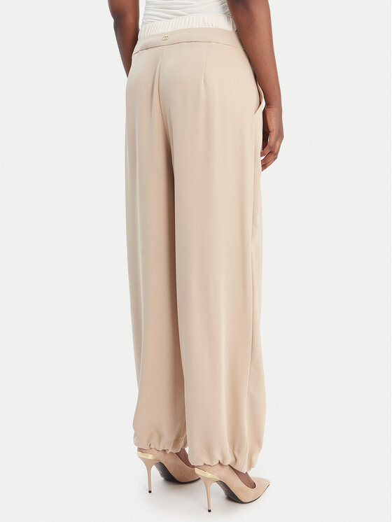 Liu Jo Sport Liu Jo Sport Pantaloni di tessuto TA6150 TS923 Beige Regular Fit