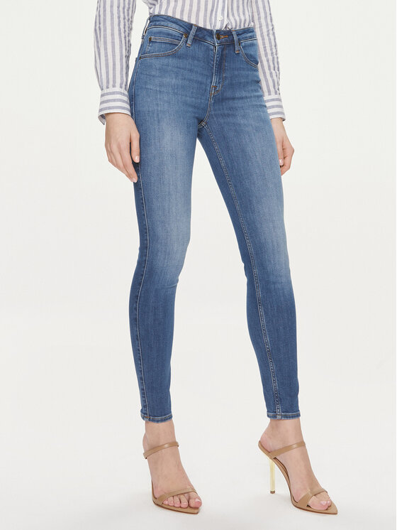 Lee Lee Jeansy Scarlet 112346881 Modrá Skinny Fit