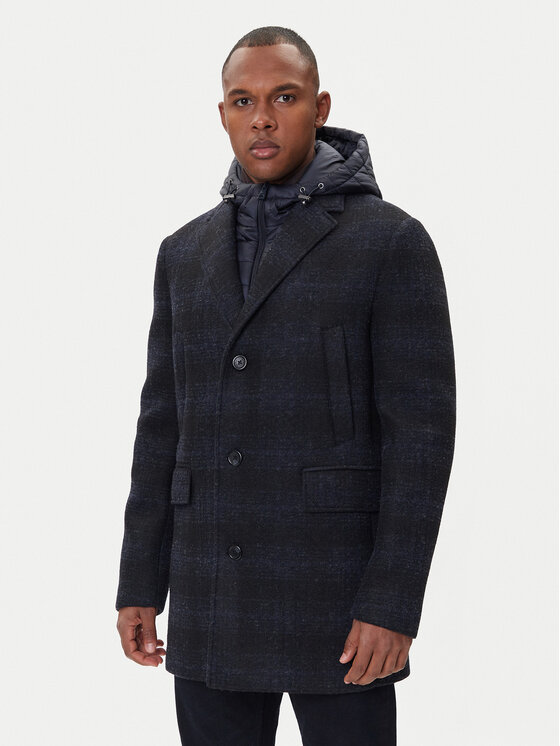 Geox Geox Wintermantel Claudio M5615A T3289 F0388 Dunkelblau Regular Fit