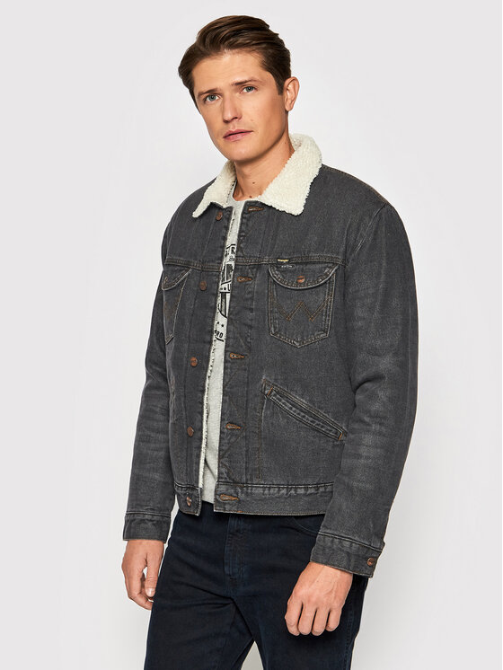 Wrangler Jeansjacke 124MJ Sherpa W4MSV2339 112141375 Schwarz