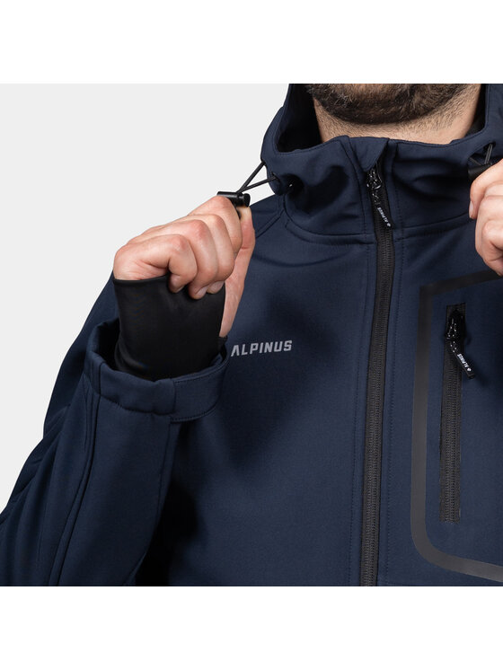 Alpinus Alpinus Kurtka przejściowa Piryn Granatowy Regular Fit